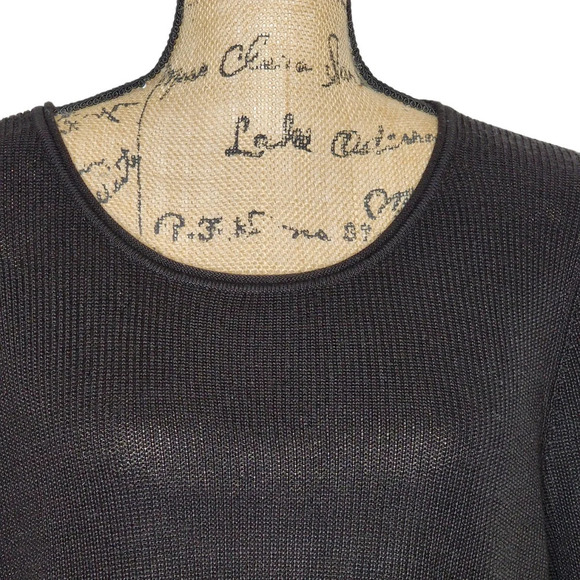 Calvin Klein Womens Crochet Ribbed Long Sleeve Sweater Button Accents Size 1X - Picture 3 of 12